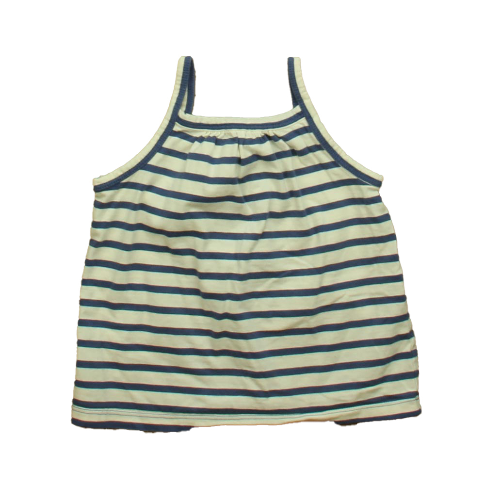 Tea Girls Blue Stripe Tank Top size: 4T